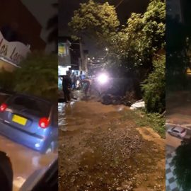 Árboles caídos y vías inundadas dejan casi 12 horas de fuertes lluvias en Cali