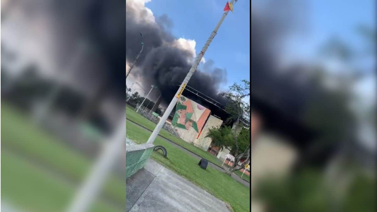 Balance del fuerte incendio estructural que se presentó en el Coliseo del Pueblo