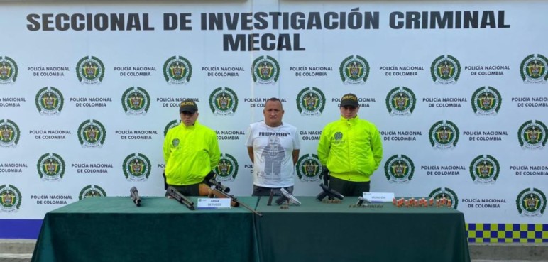 Cayó ‘Alito’, acusado de alquilar armas en Cali para la comisión delitos