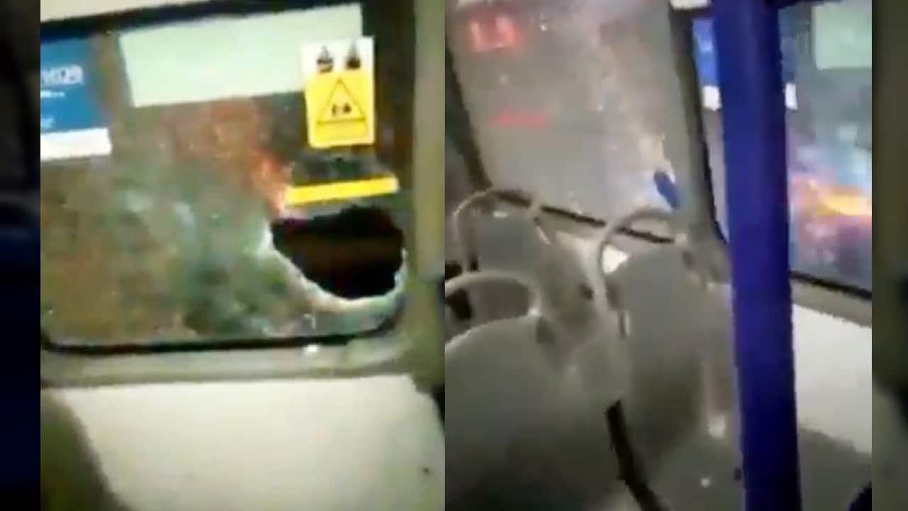 Delincuentes dañaron un bus del MÍO y robaron a los pasajeros en Cali