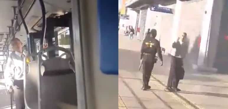 Video: Adulto mayor abordó un MÍO sin pagar su pasaje y el conductor lo bajó