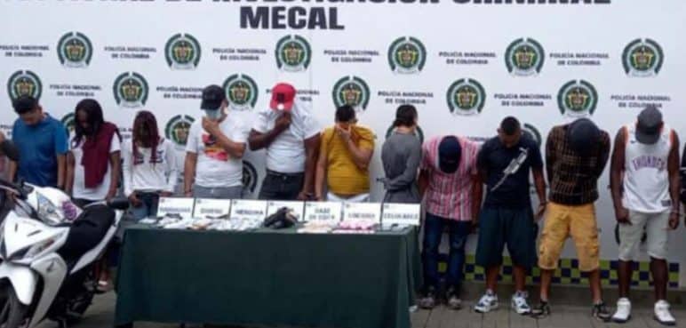 Autoridades capturaron a 'Los Pegajosos': dedicados a vender droga en Cali