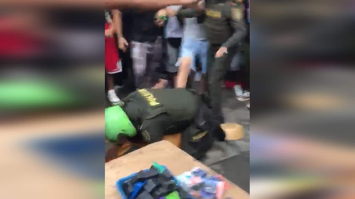Habló policía que protegió con su cuerpo a ladrón que iban a linchar en el centro