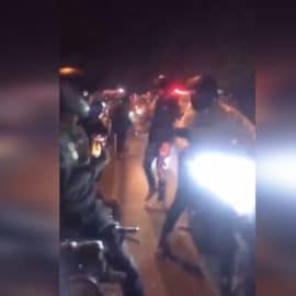 Piques ilegales de motociclistas en el kilómetro 18 causan duro accidente