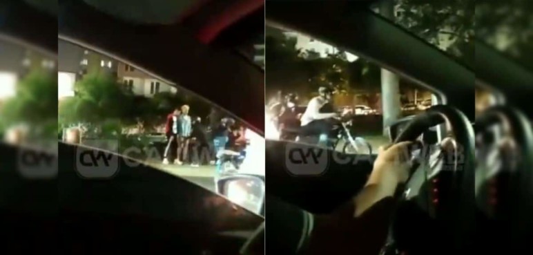 Video: Robaron a dos personas y luego les tocó empujar la moto para poder huir