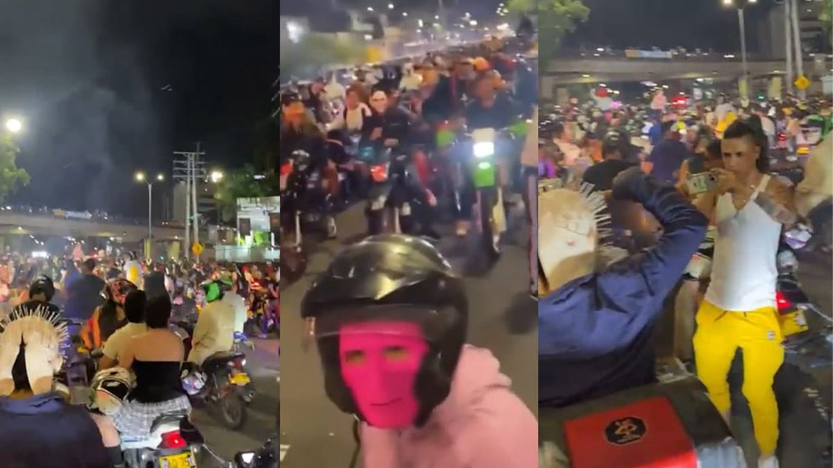 Motociclistas en Cali burlaron controles y volvieron a causar caos con caravanas