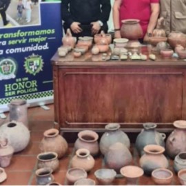 Autoridades incautan 77 piezas arqueológicas en un almacén de Cali