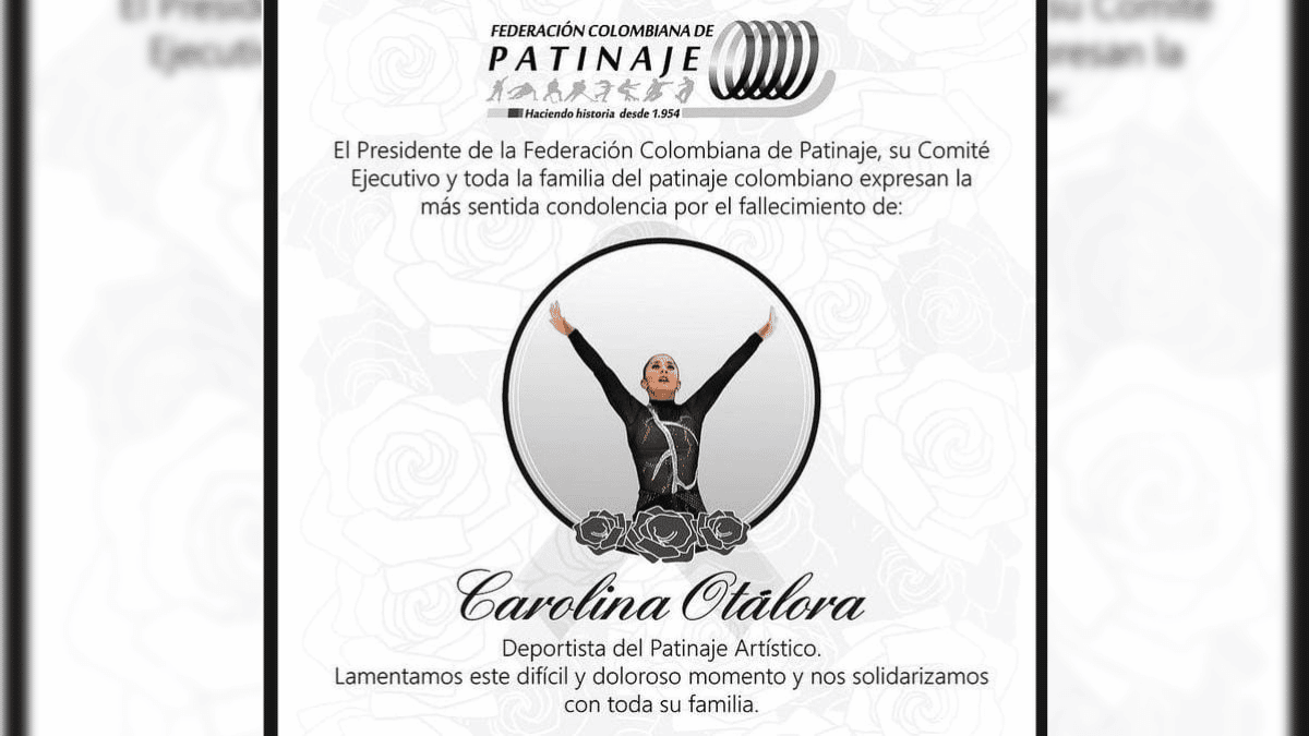 Colombia despide a su campeona de patinaje, Carolina Otálora