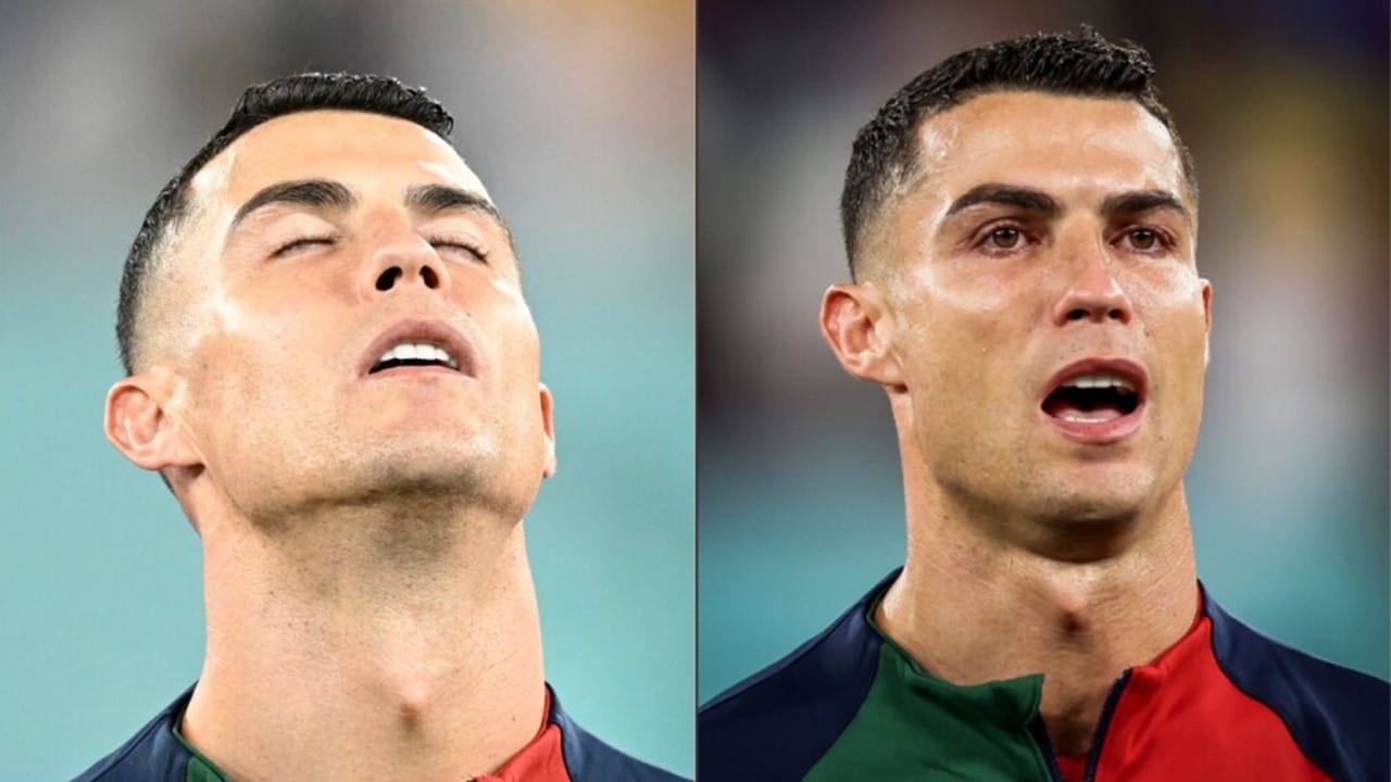 Conmovedor momento: Cristiano Ronaldo lloró al escuchar el himno de Portugal