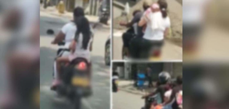 No aprenden: Motociclistas siguen llevando a niños como pasajeros sin casco