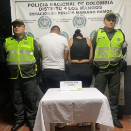 Pareja fue capturada infraganti intentando robar una casa en Villa del Sur