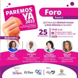'Paremos ya': Un foro en el Día de la Eliminación de la Violencia Contra la Mujer