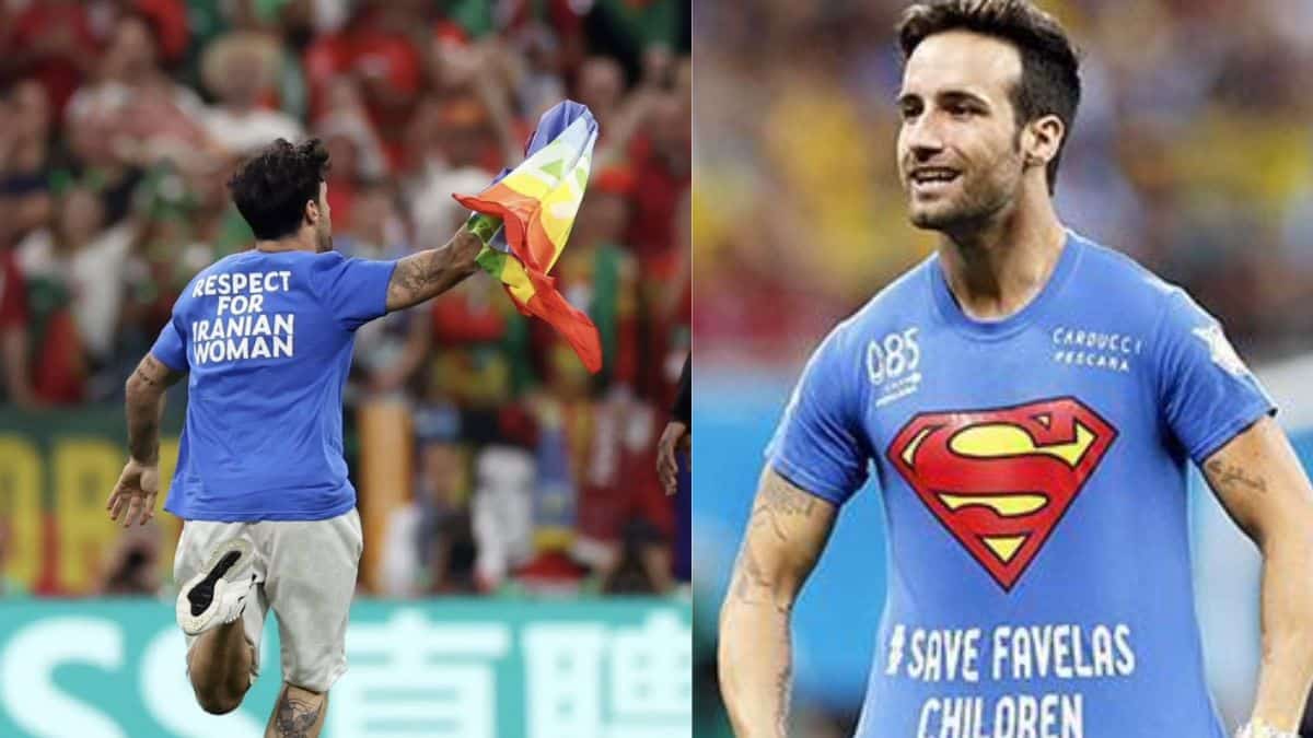 ¡Sin consecuencias! Liberan a hombre que invadió la cancha con bandera LGTBI+
