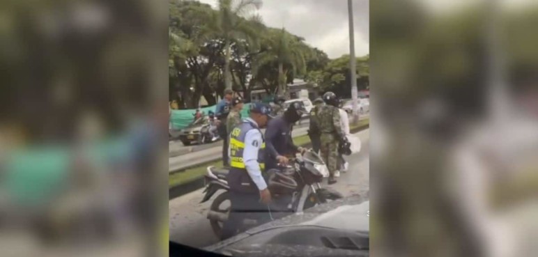 Video: Ejército y Policía estarían acompañando operativos de tránsito en Cali