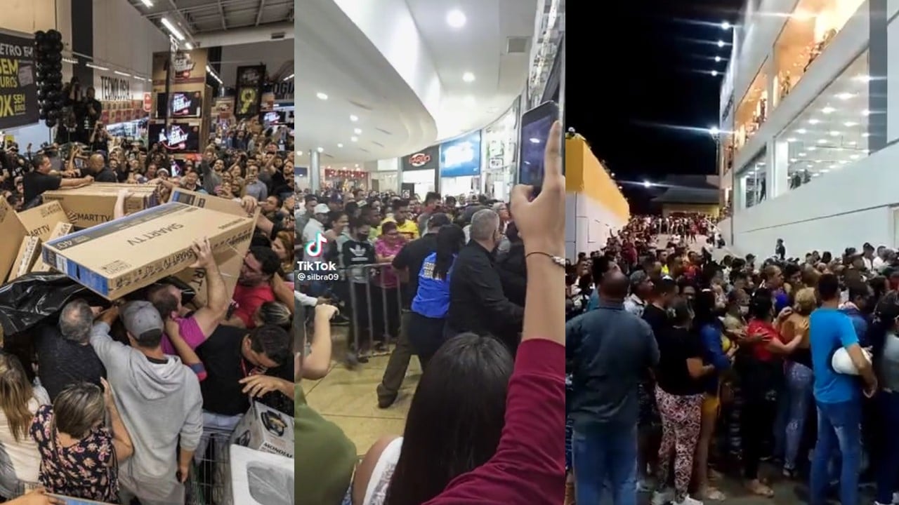 Video: Estampidas y largas filas se vivieron en el Black Friday en Venezuela