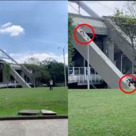 Captan en video a niños en Cali realizando peligrosa actividad como si fuera un juego