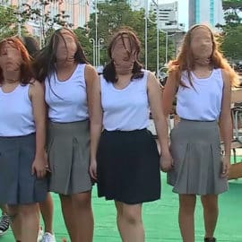 Así fue el performance contra el acoso y abuso sexual en Cali