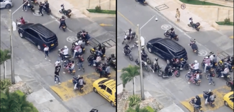 Video: Caravana fúnebre en Normandia asustó a caleños por disparos