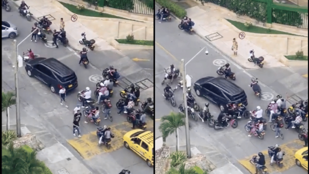 Video: Caravana fúnebre en Normandia asustó a caleños por disparos