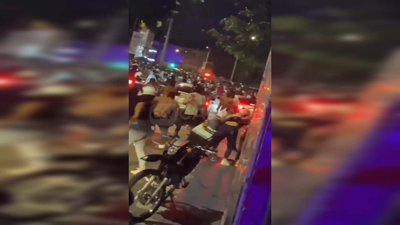 Fuerte pelea el día de ayer tras finalizar el salsódromo
