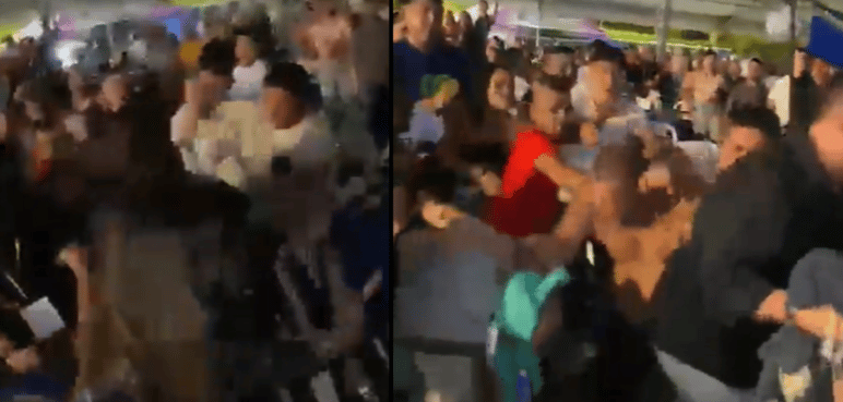 Video: Así fue la fuerte pelea que ocurrió en la carpa de la 14 de Calima