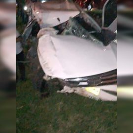 Grave accidente en la glorieta del Aeropuerto vía Cali