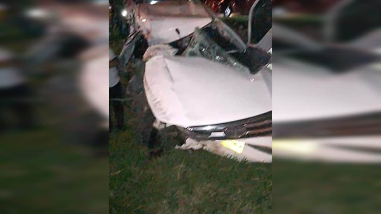 Grave accidente en la glorieta del Aeropuerto vía Cali
