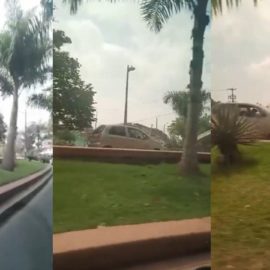 ¡Hasta por el andén! Un conductor se habría metido por un corredor peatonal