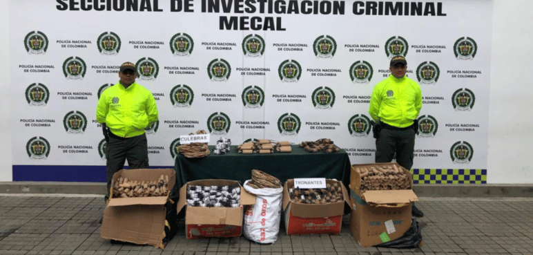 Policía desmanteló bodega de pólvora en el barrio Las Américas de Cali