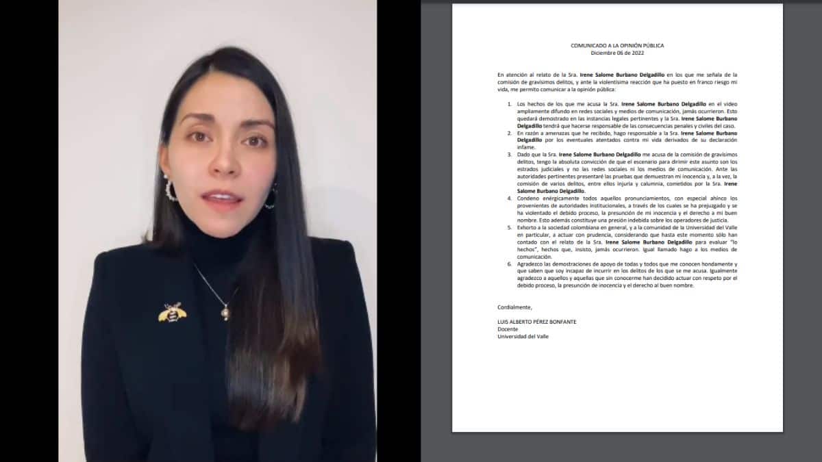 "Solo han contado con el relato de ella": Profesor de Univalle acusado de abuso