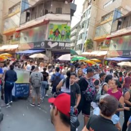 Cientos de personas y tráfico colapsado: Este es el panorama en el centro de Cali