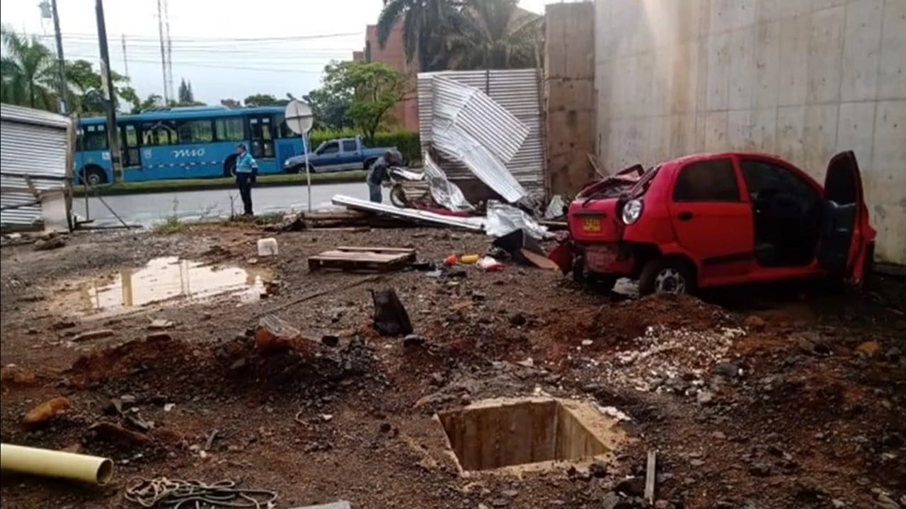 Tres heridos dejó aparatoso accidente de tránsito este domingo en Cali