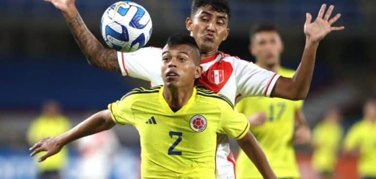 Ésta es la posición de Colombia en el grupo A del Suramericano sub20