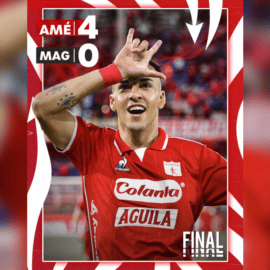 Despertó ‘El Diablo’: América de Cali goleó a Unión Magdalena