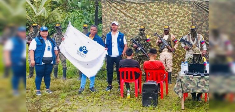 Disidencias de las Farc liberan a dos menores que estaban en su poder