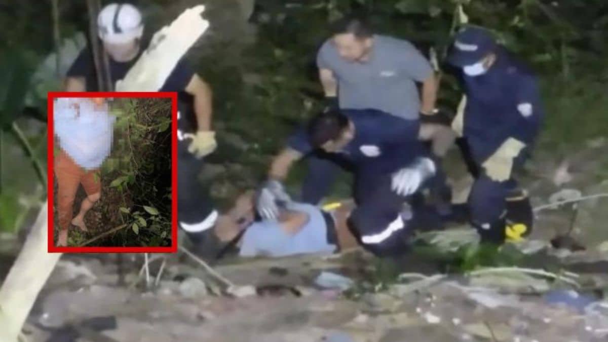 ¡Impactante! Decidió lanzarse al vació de un barranco para evitar que lo robaran