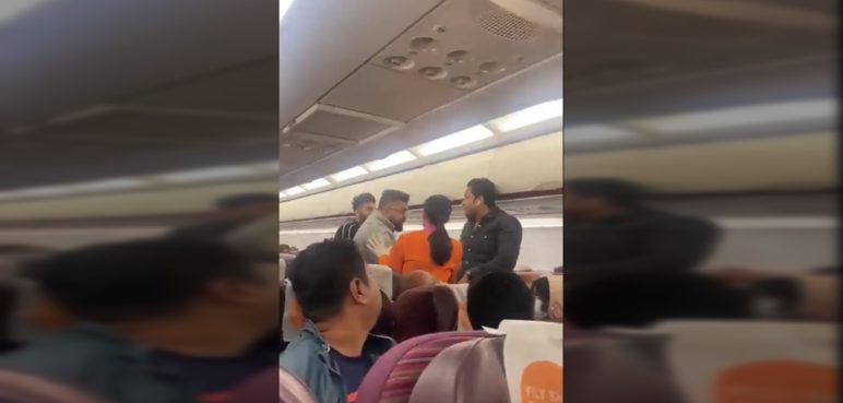 ¡Indignante! Un hombre borracho orinó sobre una mujer en pleno vuelo