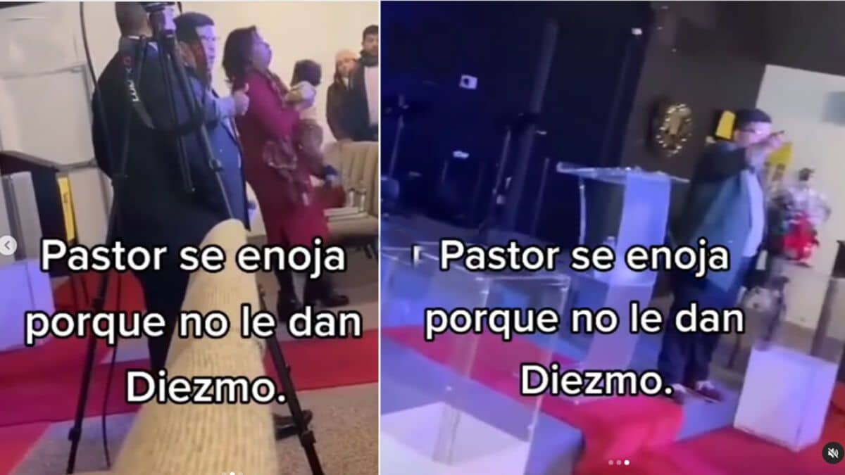 Pastor se enojó por no recibir diezmos y echó a los visitantes de la iglesia