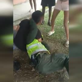 Video: Requisa terminó con la agresión de dos policías en Potrero grande