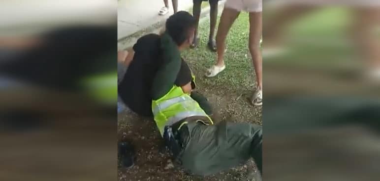 Video: Requisa terminó con la agresión de dos policías en Potrero grande