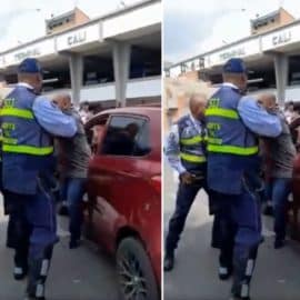 Vídeo: conductor agredió a agente de tránsito en la Terminal de Cali