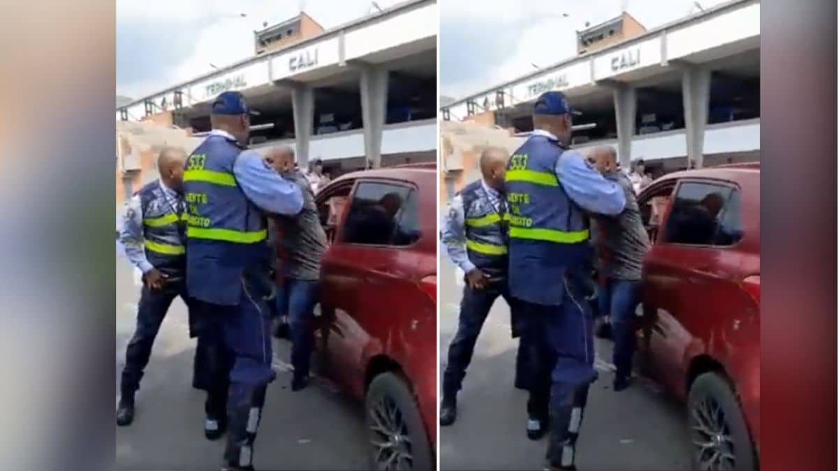 Esto se conoce de la agresión a agente de tránsito en Terminal de transporte
