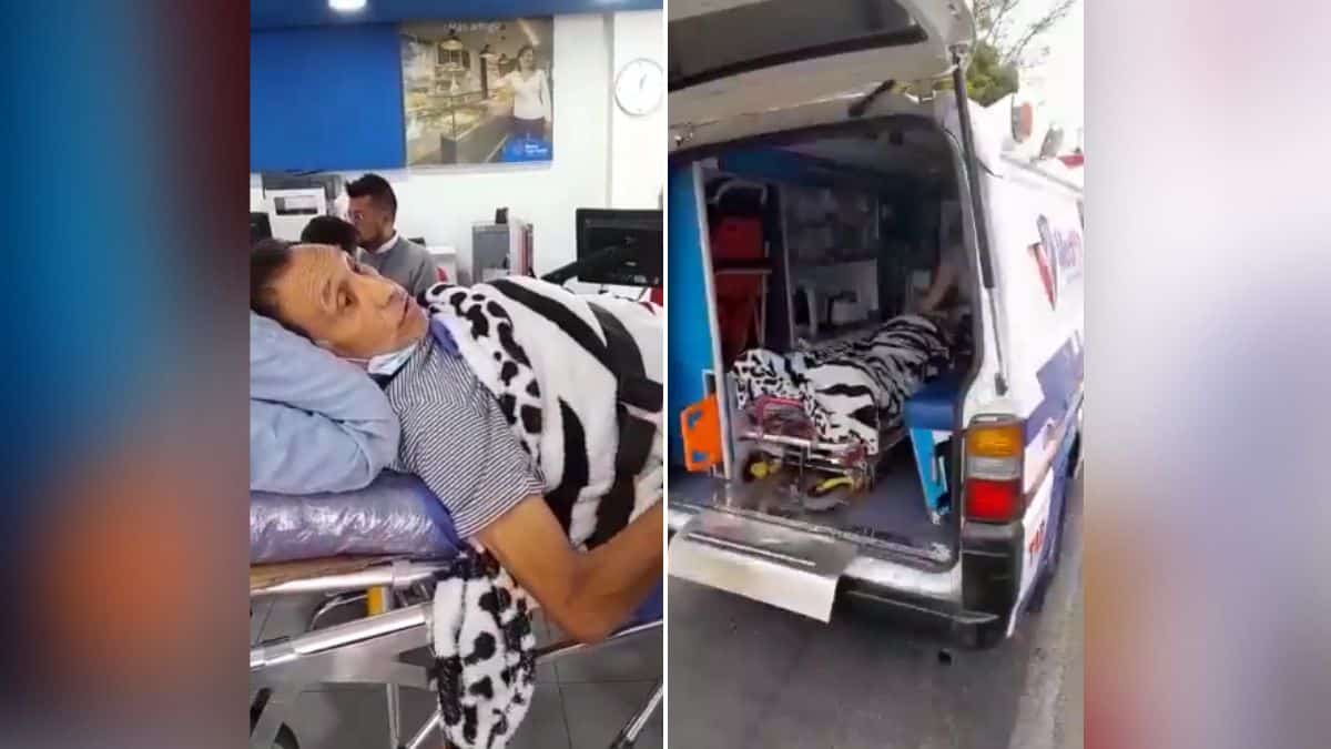 Paciente con cáncer tuvo que ir a reclamar su pensión en camilla