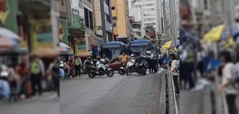 Reportan bloqueos del MÍO en el centro de Cali por manifestaciones
