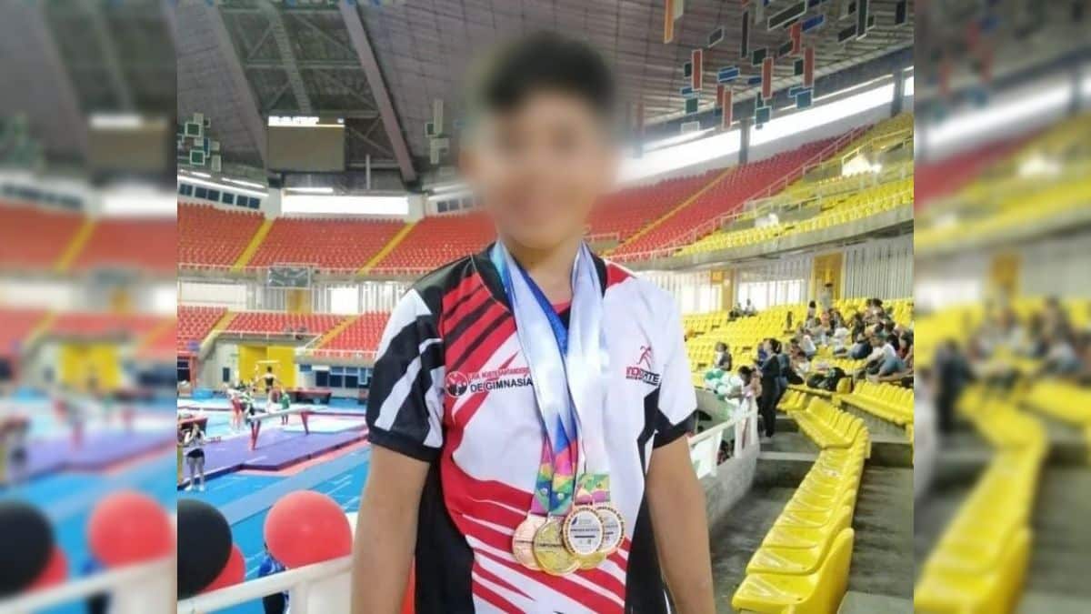 Ángel Delgado era el niño gimnasta que murió en una hamaca de su casa