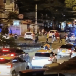 Balacera en el barrio El Guabal por intento de hurto a auxiliar de policía