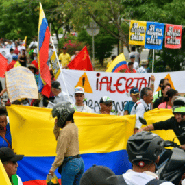 Con normalidad avanzan las marchas a favor del Gobierno de Gustavo Petro