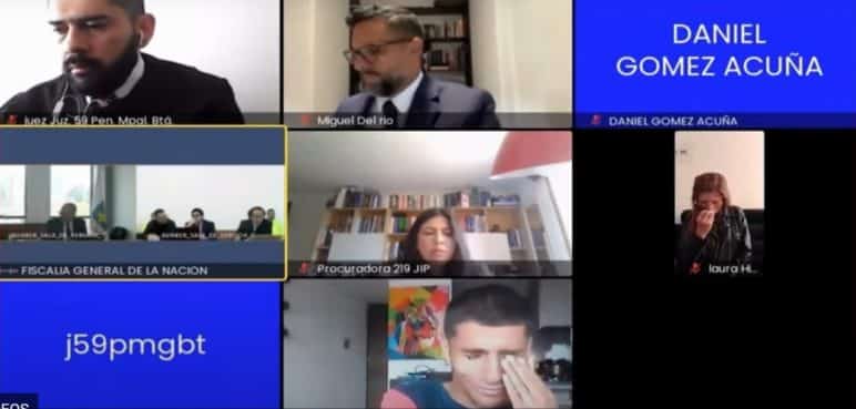 En la audiencia, el hermano y la madre de Valentina Trespalacios rompen en llanto