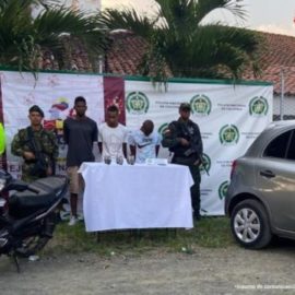 En vías del Valle la Policía Nacional incautó cuatro fusiles y seis granadas
