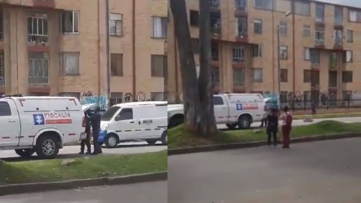 En vídeo: Caída de un cadáver de un carro del CTI causó conmoción en Bogotá